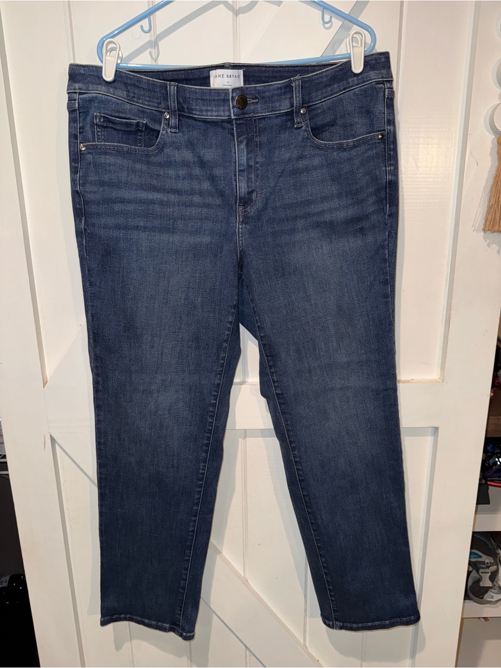 Lane Bryant Size 18 Dark Wash Straight Leg Stretch Jeans
